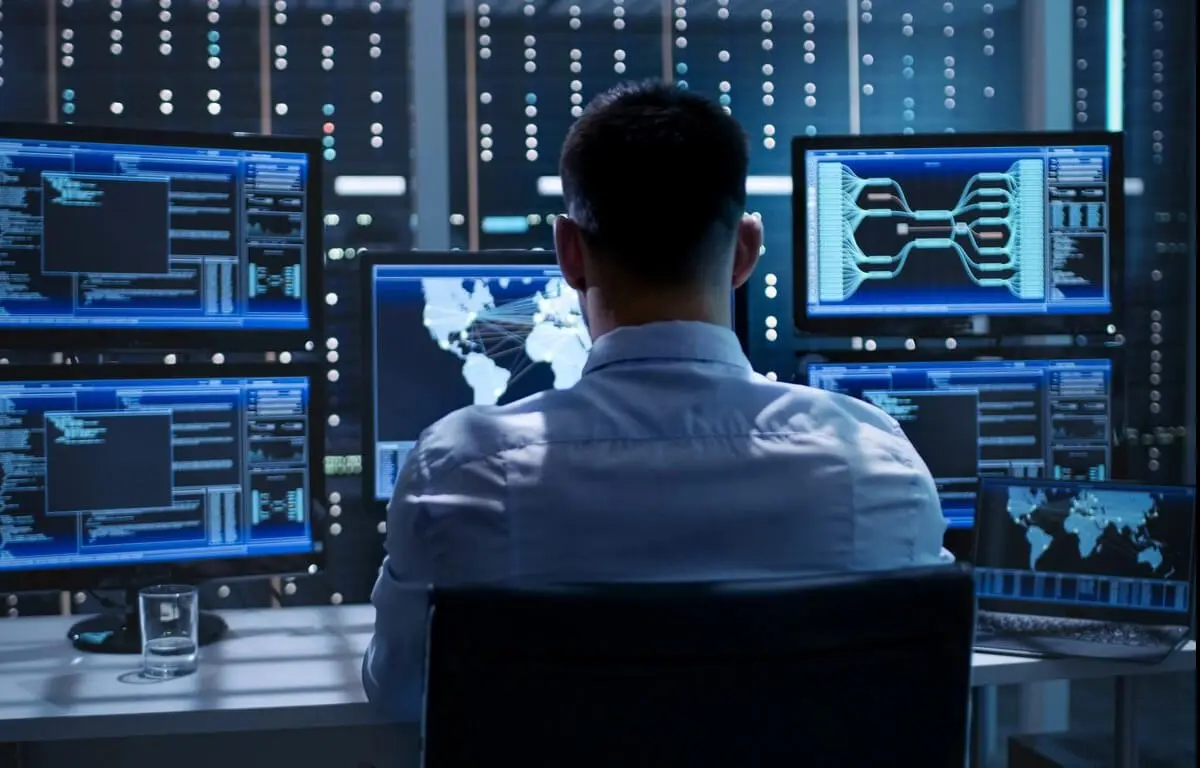 System Security Specialist Working at System Control Center